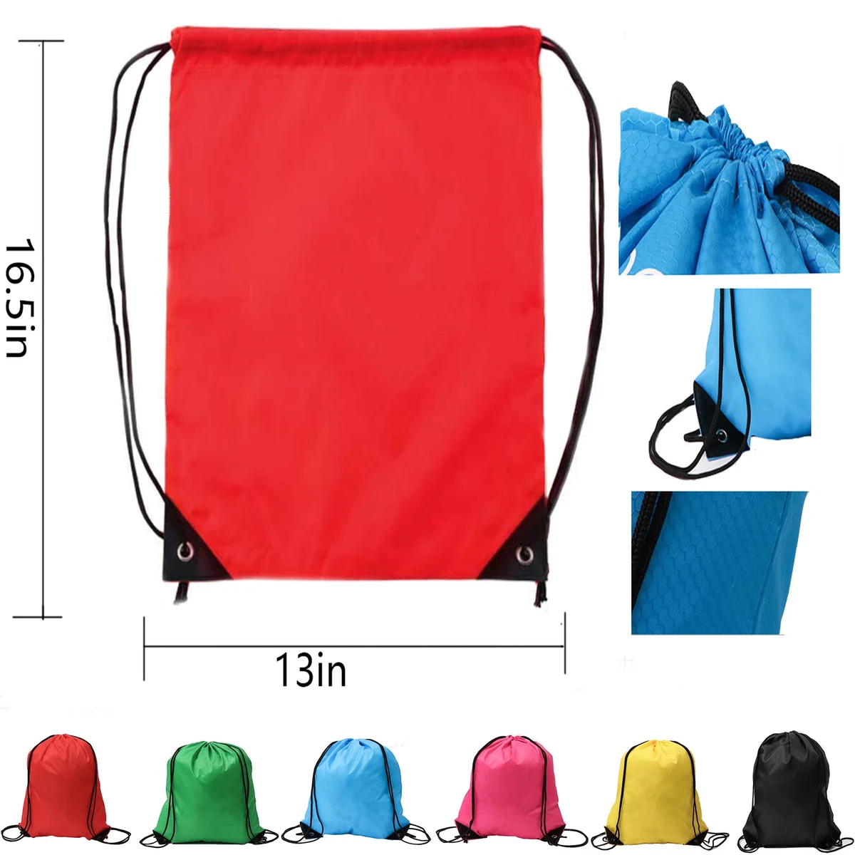 210D Polyester Drawstring Dackpack 1