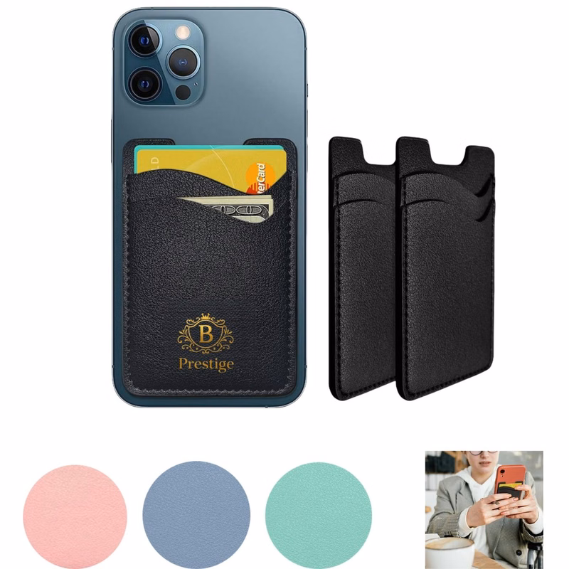 Dual Pocket PU Leather Phone Wallet