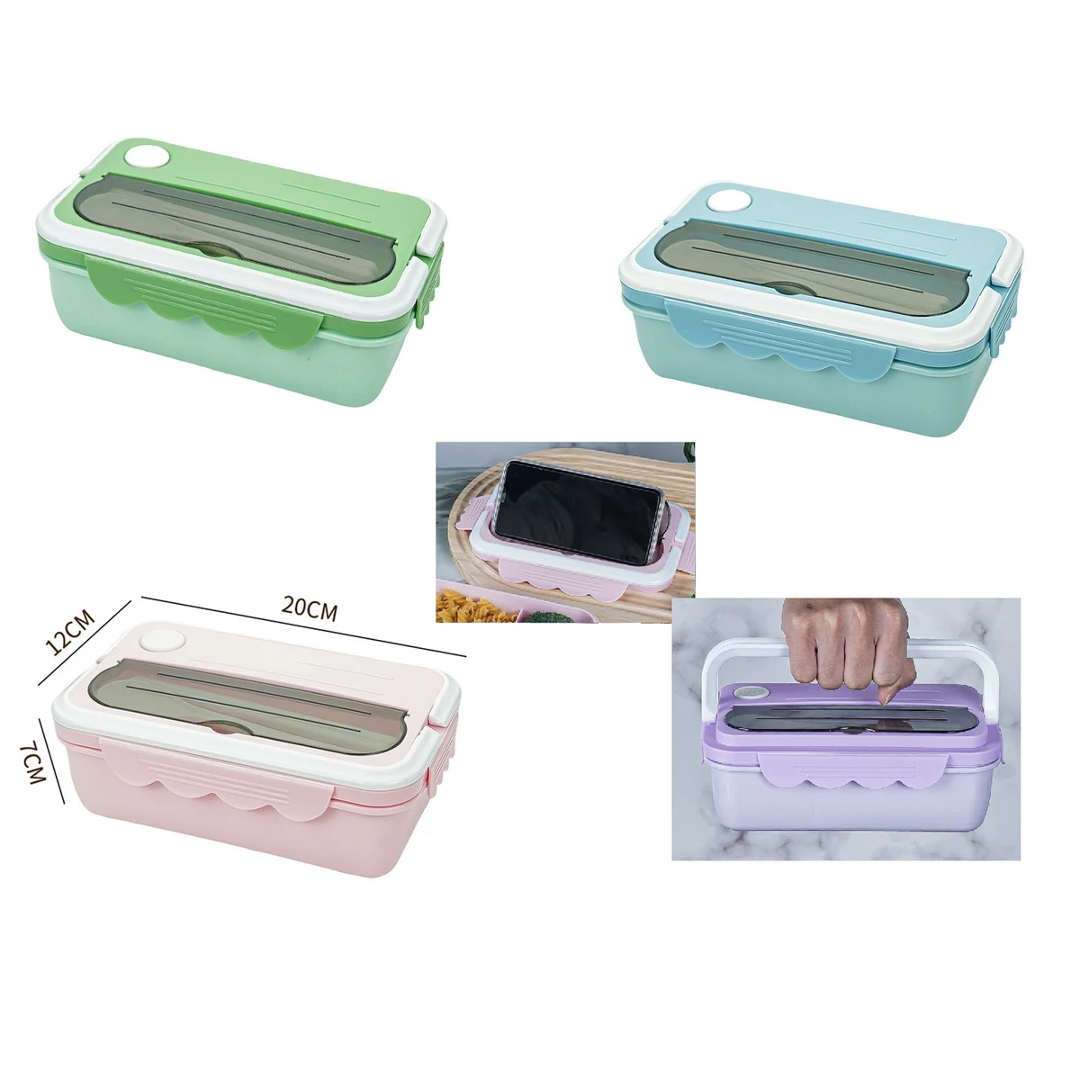 Large Capacity PP Lunch Box 1