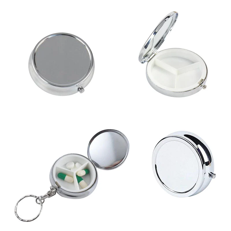 Silver Metal Pill Box 1