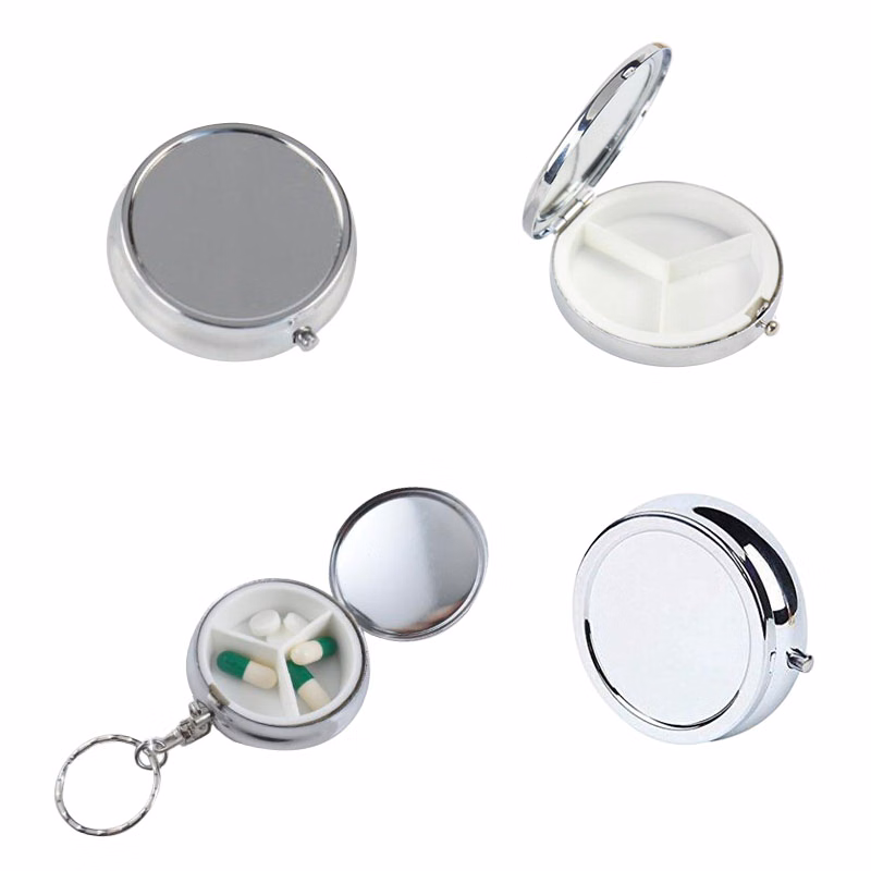 Silver Metal Pill Box