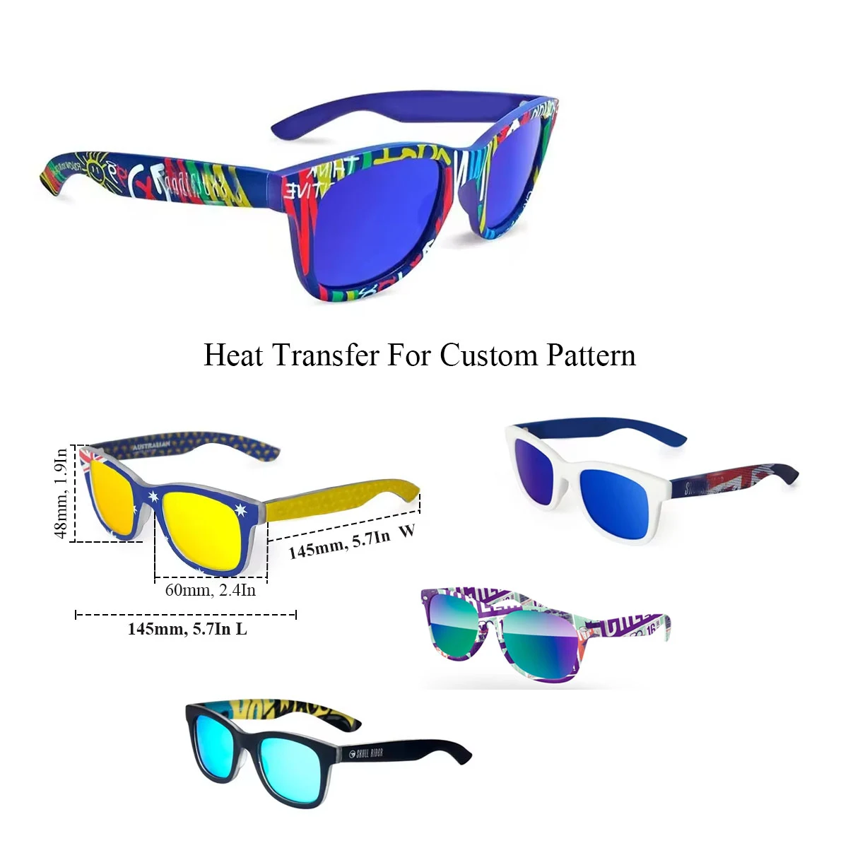 Free-Style Custom Pattern Sunglasses 1