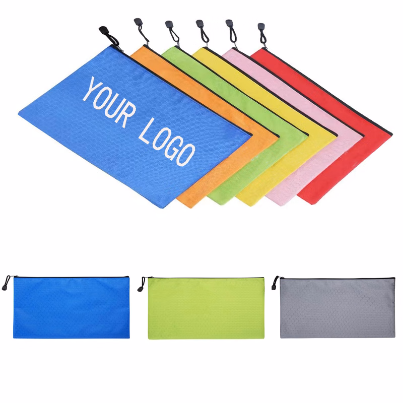 Waterproof Zipper Pencil Pouch  MOQ 100pcs