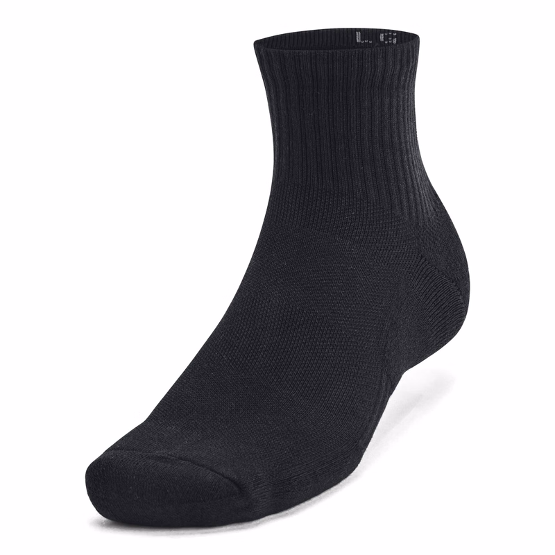 UA Training Cotton Unisex 6-Pack Quarter Socks