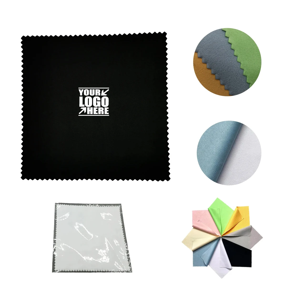 6" x 6" Microfiber Cleaning Cloth Glasses 1