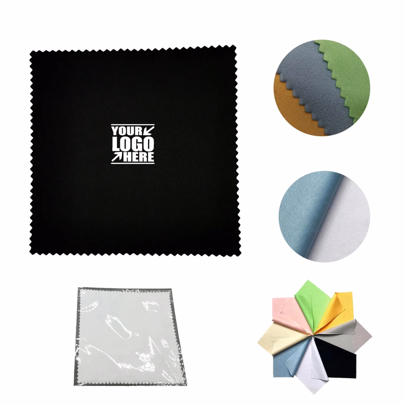 6" x 6" Microfiber Cleaning Cloth Glasses