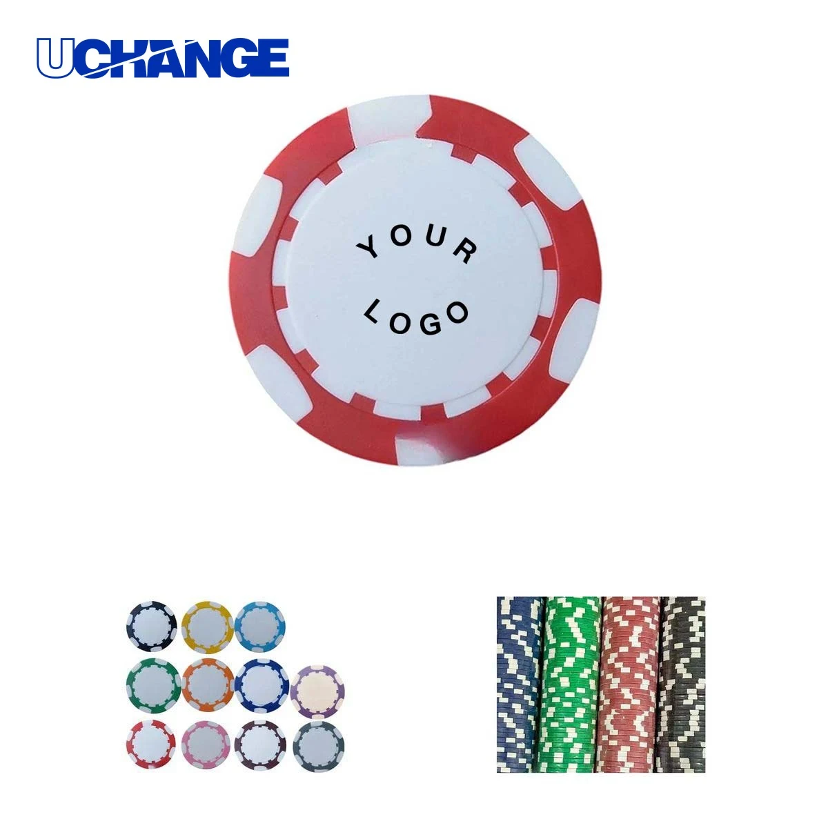 ABS Poker Chips with Casino Weight 1