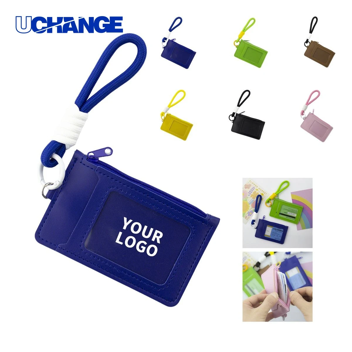 Lanyard Card Carrier Holder with Lightweight Strap 2.8 x 4.6 Inches 1