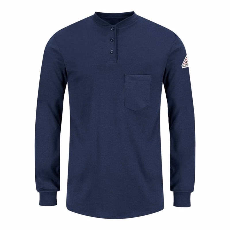 Bulwark Women's Long Sleeve Tagless Henley Shirt - SEL3