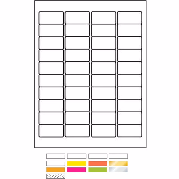 Laser Labels Printed (1"x2")