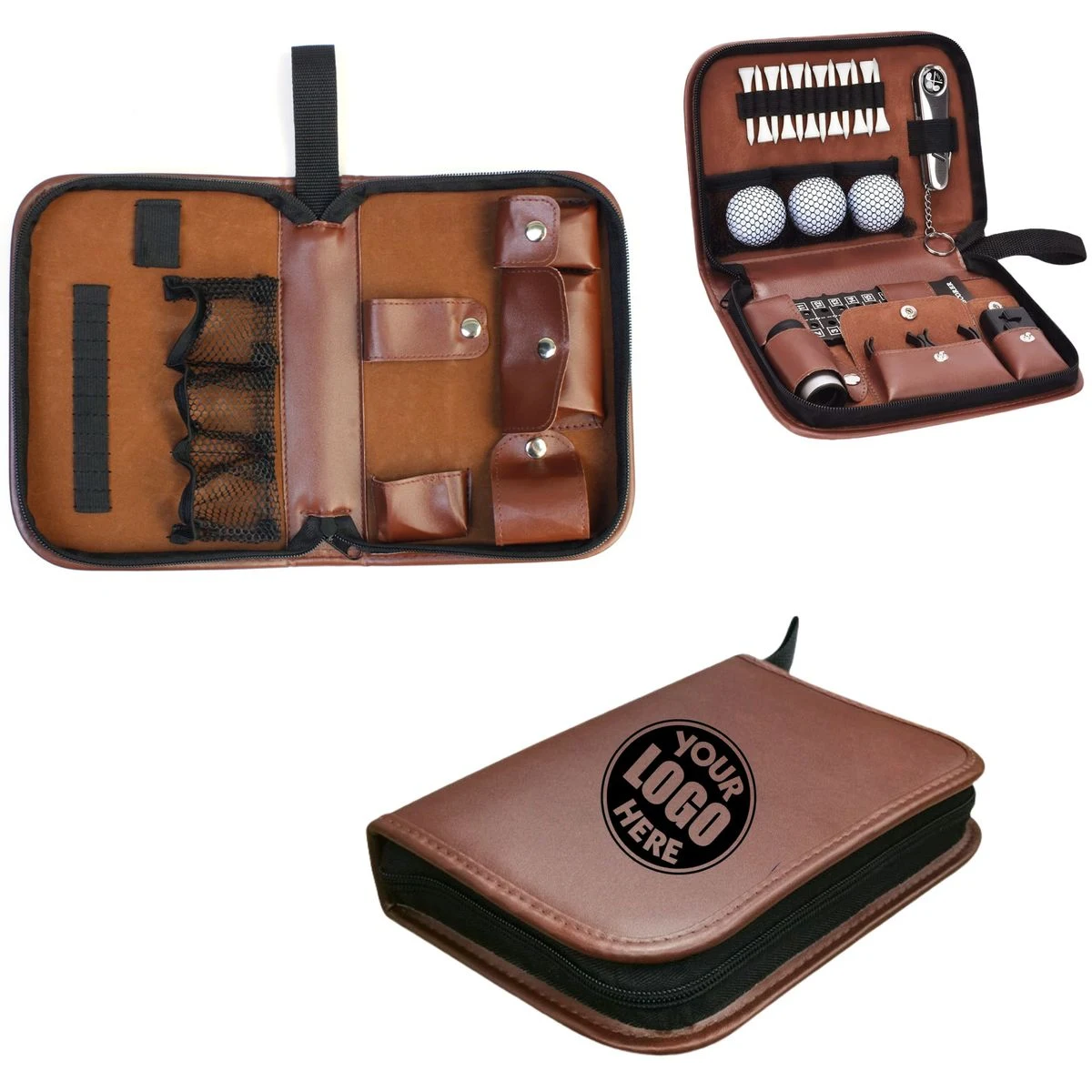 Golf Ball Accessory Leather Pouch 1