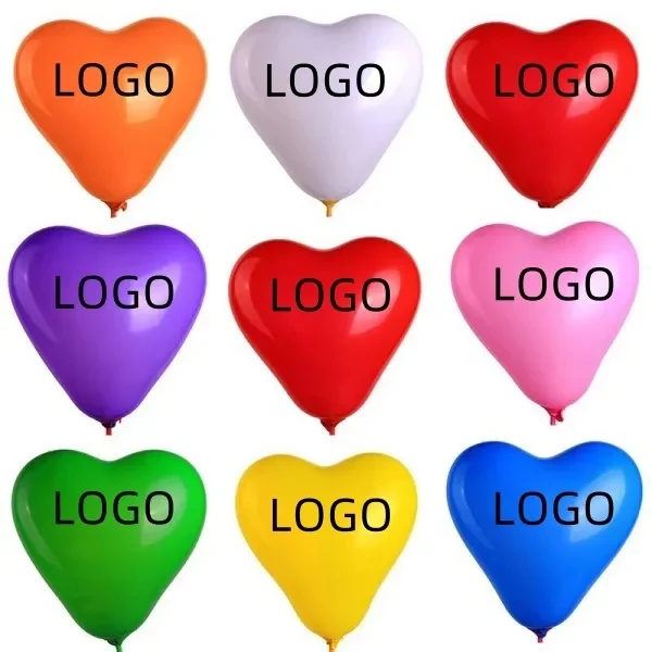 10-inch heart-shaped latex balloon 1