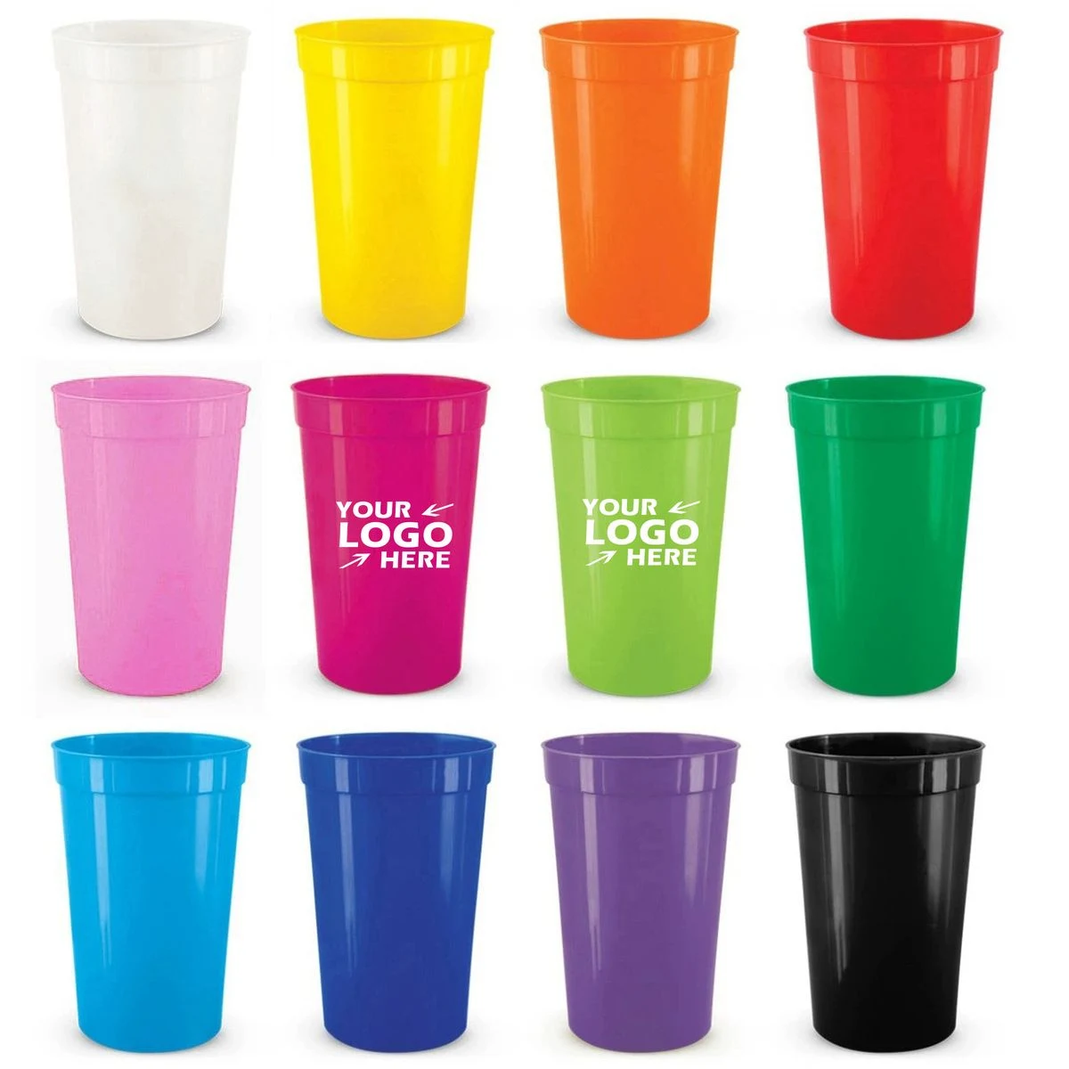 16-oz Reusable & Break-Resistant Stackable Stadium Cups 1