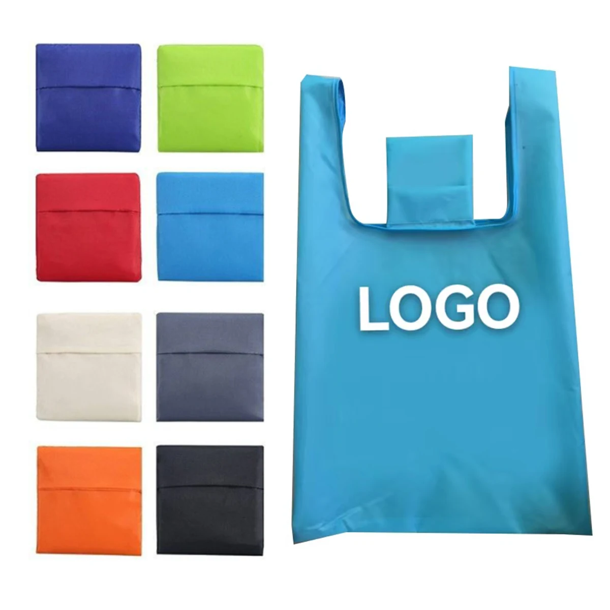 Foldable Oxford Vest Bag, custom tote bag with logo imprint 1