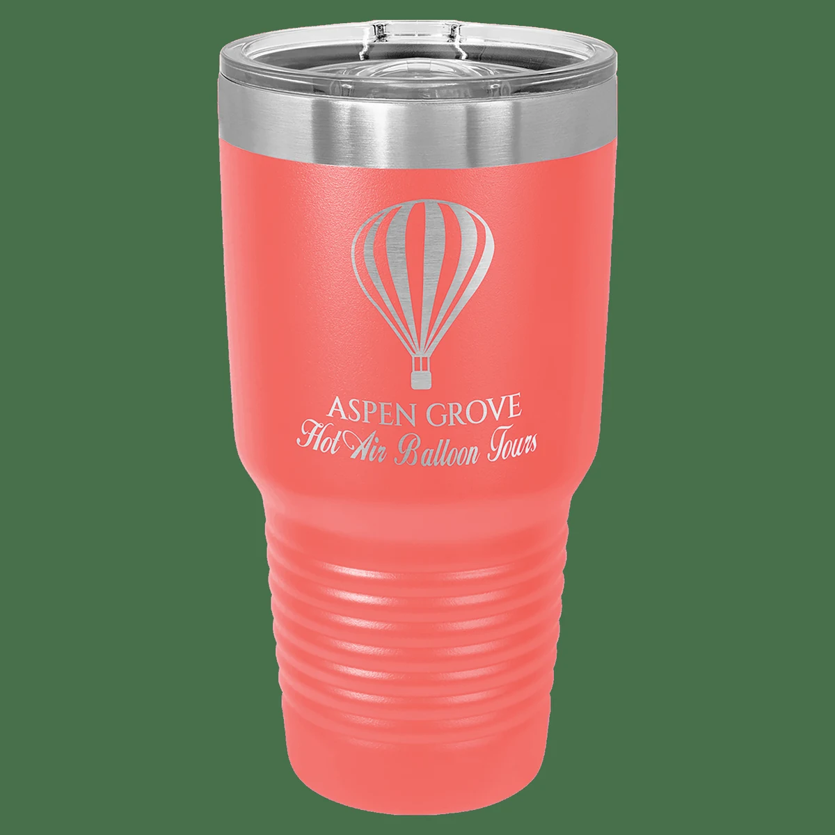 30 oz. Coral Laser Engraved Polar Camel Ringneck Tumblers w/Slider Lid 1