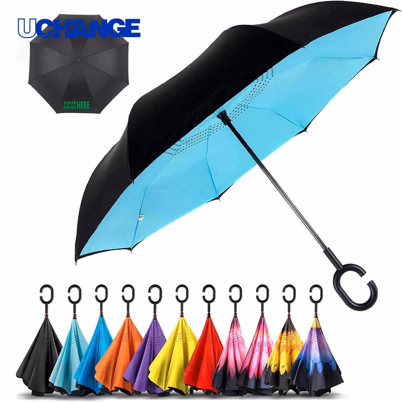 Inverted Reverse Umbrella for Weather Protection