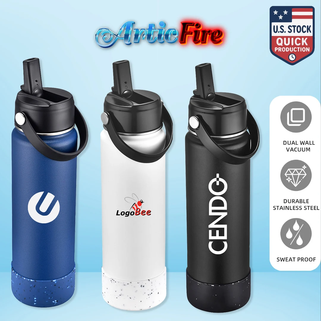 ArticFire 27oz Vacuum Insulated Bottle With Removable Silicone Bottom 1