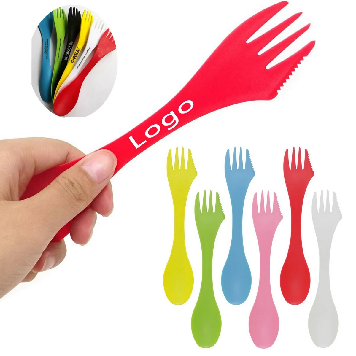 3 In 1 Plastic Sporks 1