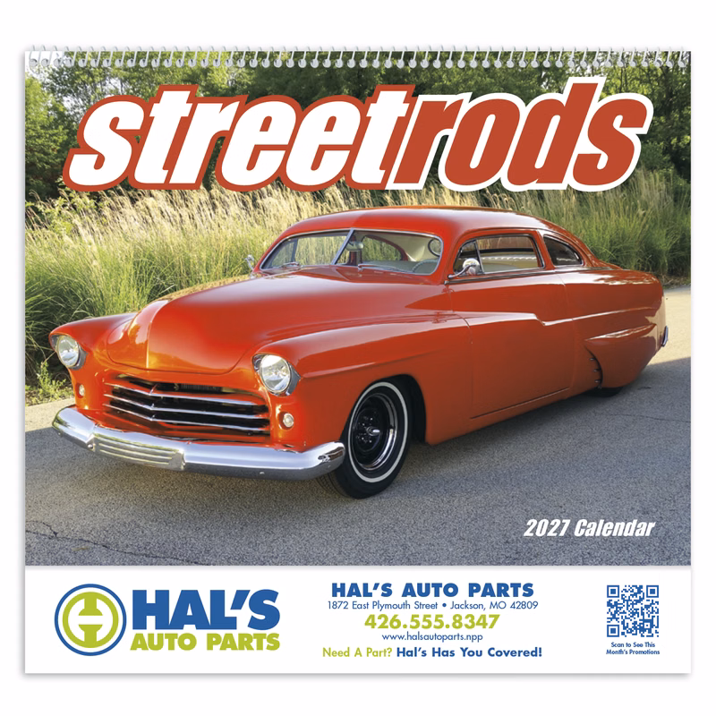 Good Value™ Street Rods - Spiral Calendar