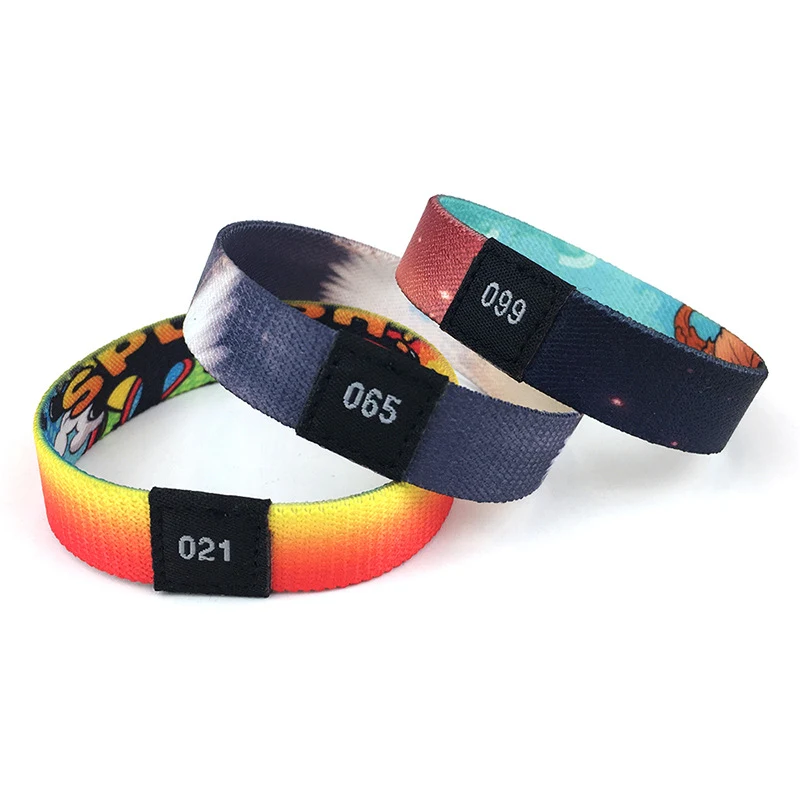 Custom Elastic Fabric Wristbands 1