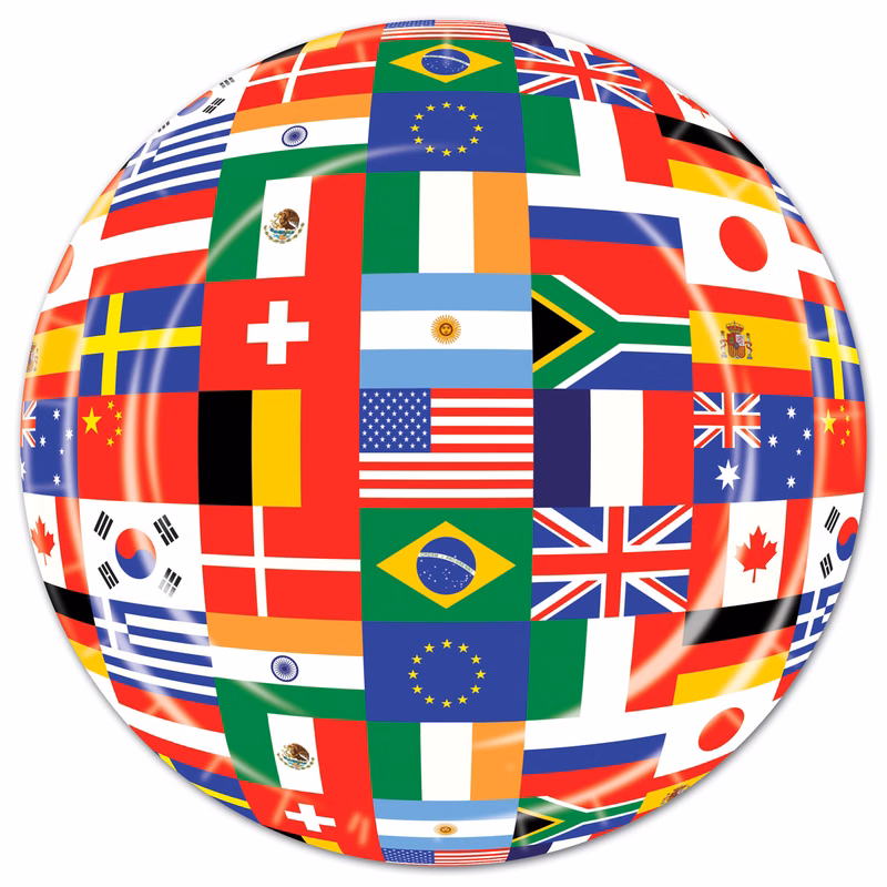 International Flag Plates