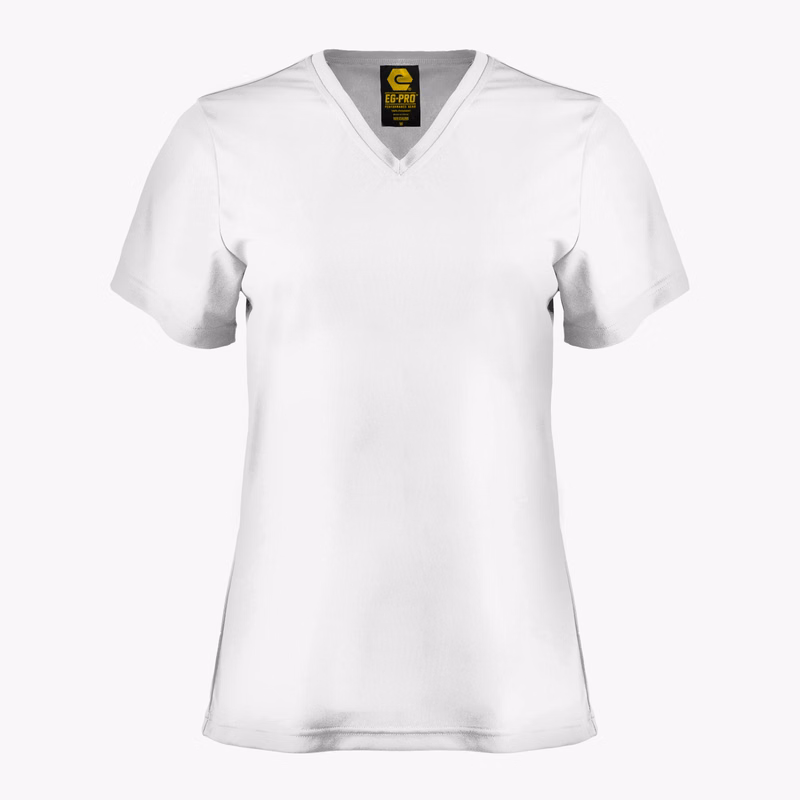 #E165 / Basic Training Women's V-Neck Tee (Set-In Sleeves)
