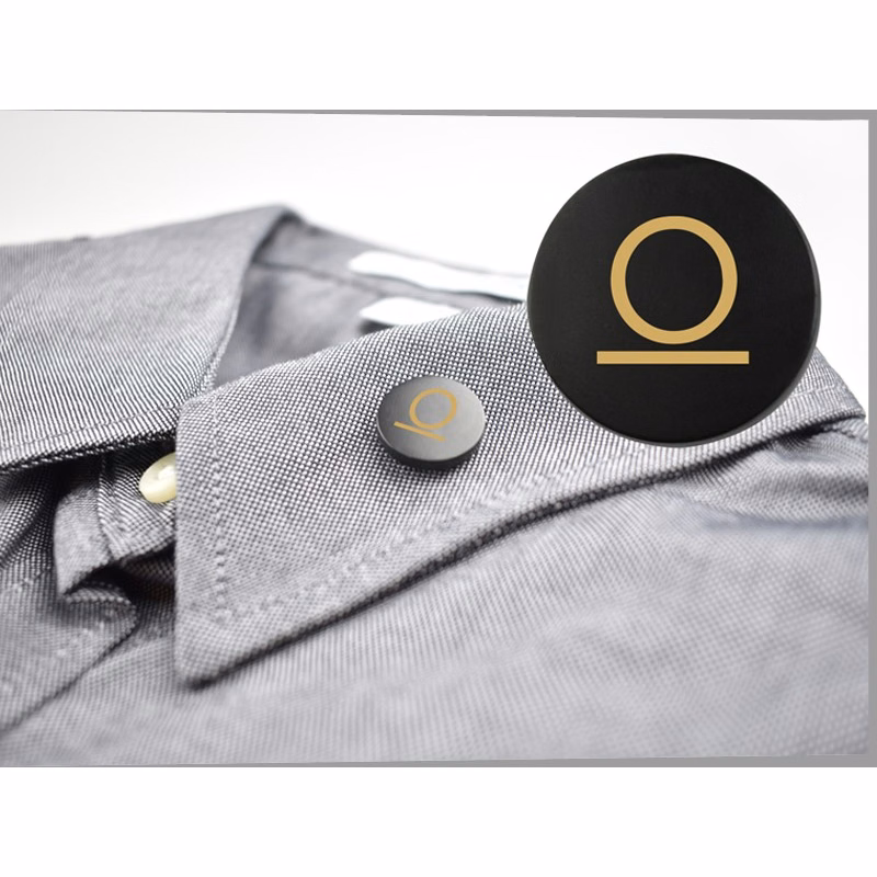 Metal Black Lapel Pin