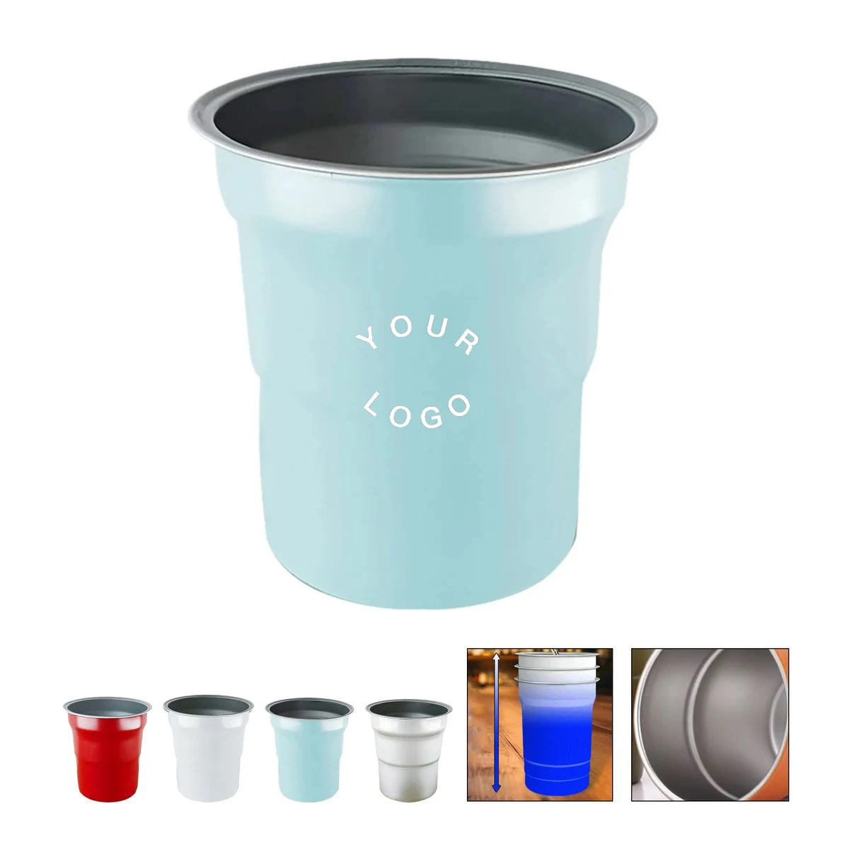 16oz Aluminum Party Cup Lightweight and Reusable 1