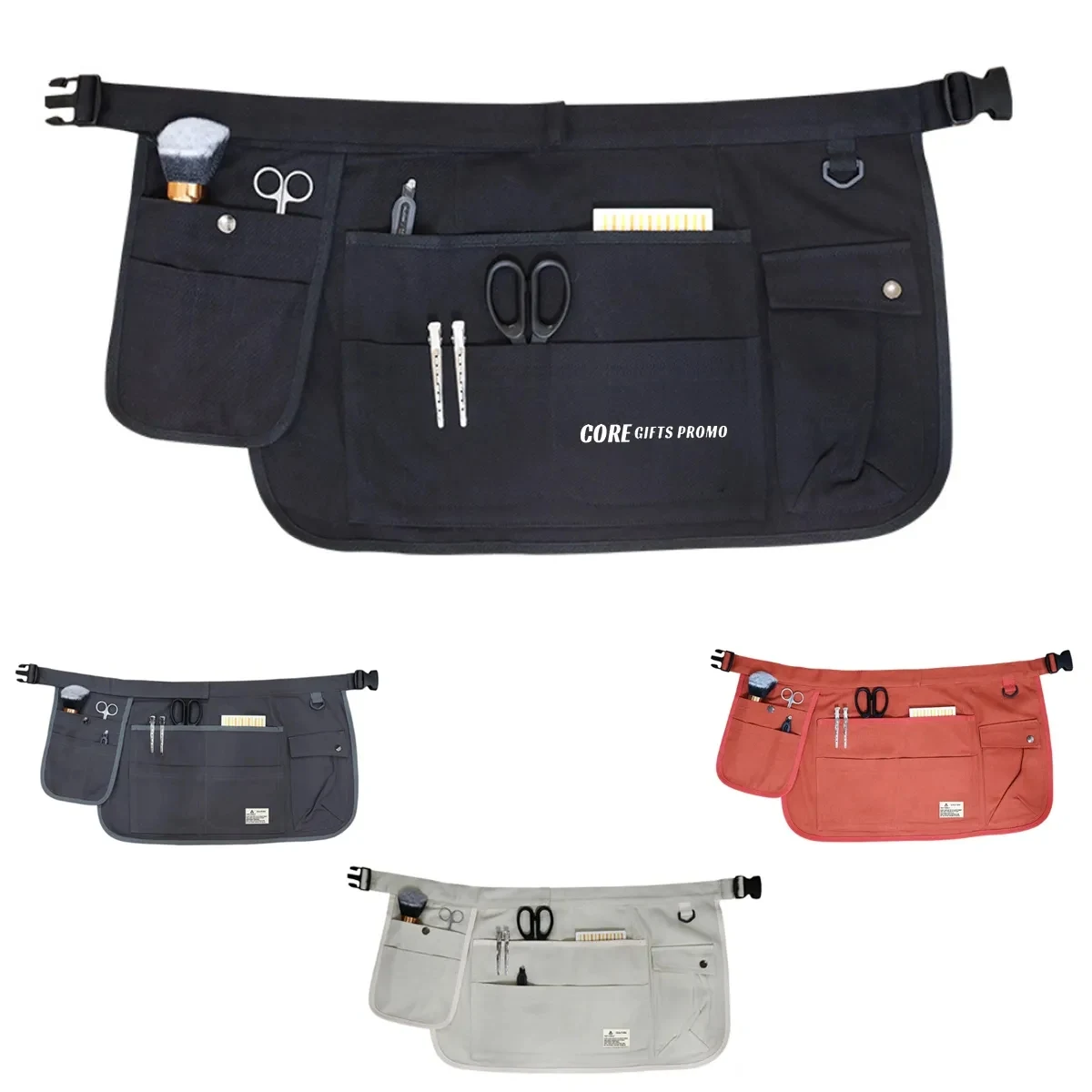 Waist Canvas Half Apron with Pockets 1