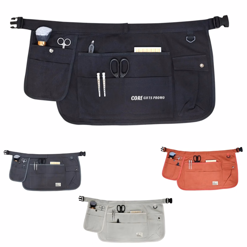 Waist Canvas Half Apron with Pockets
