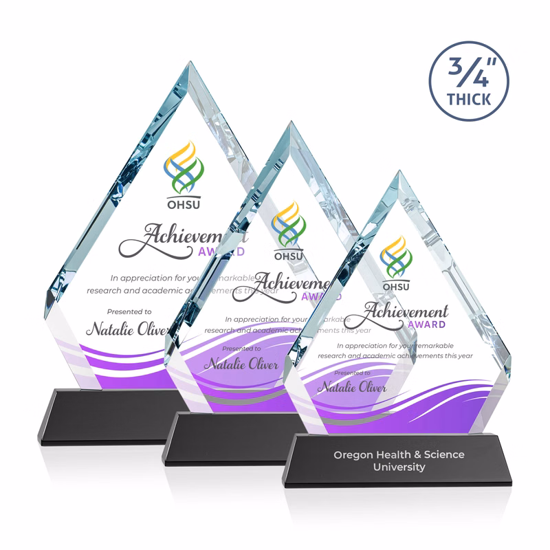 Apex VividPrint™ Award on Newhaven Base - Black