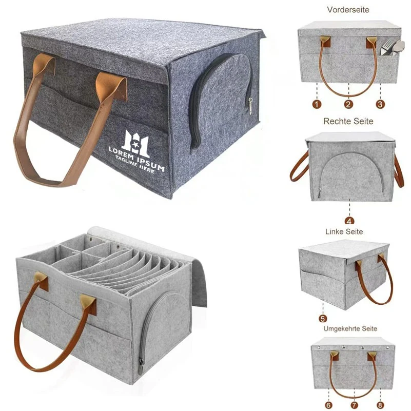 Felt Dinnerware Organizer 1