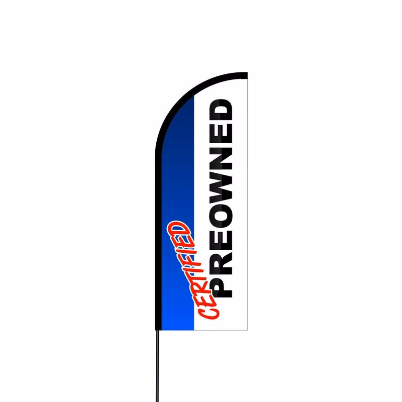 Certified Pre Owned Flag Kit Hardware 11' Feet Feather Flag Sign Outdoor Banner