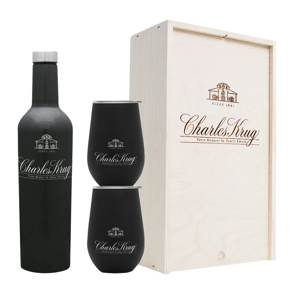 Wine Growler & Tumbler Set with Box 1