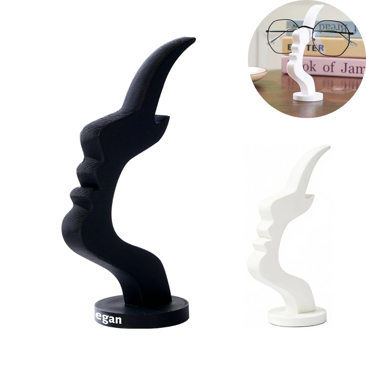 Human Face Shaped Eyeglass Stand 1