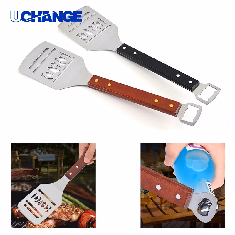 Stainless Steel Barbecue Spatula and Bottle Opener Tool