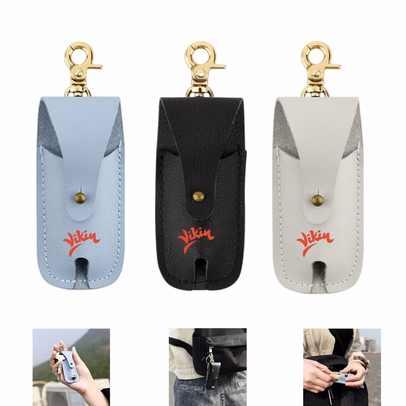 PU Leather Lipsticks Protective Case with Key Chain