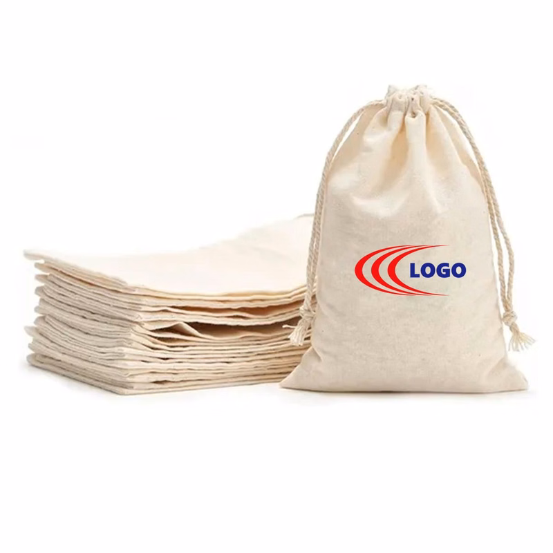 Recycled Cotton Drawstring Backpack