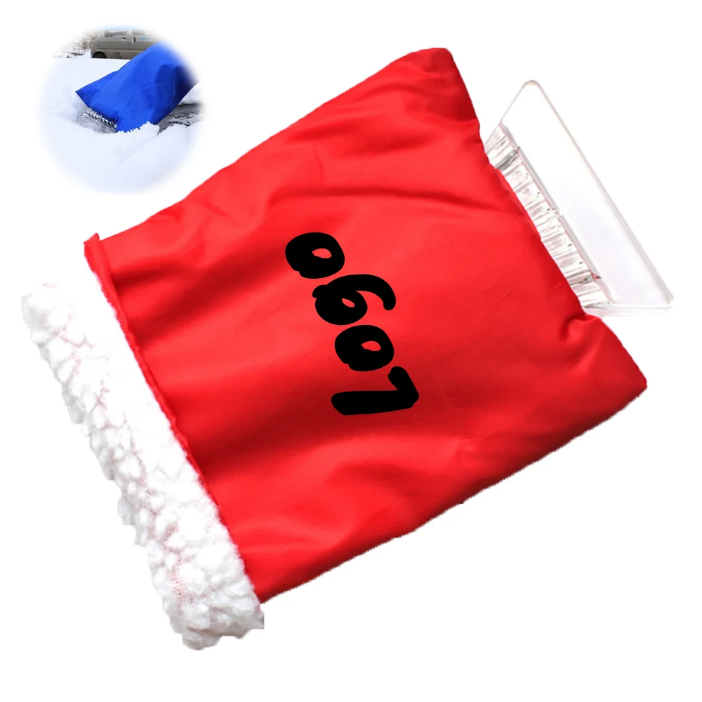 Portable Snow Shovel Ice Scraper With Mitt Glove 1