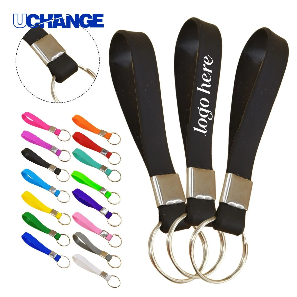 Custom Silicone Colorful Keychain 1