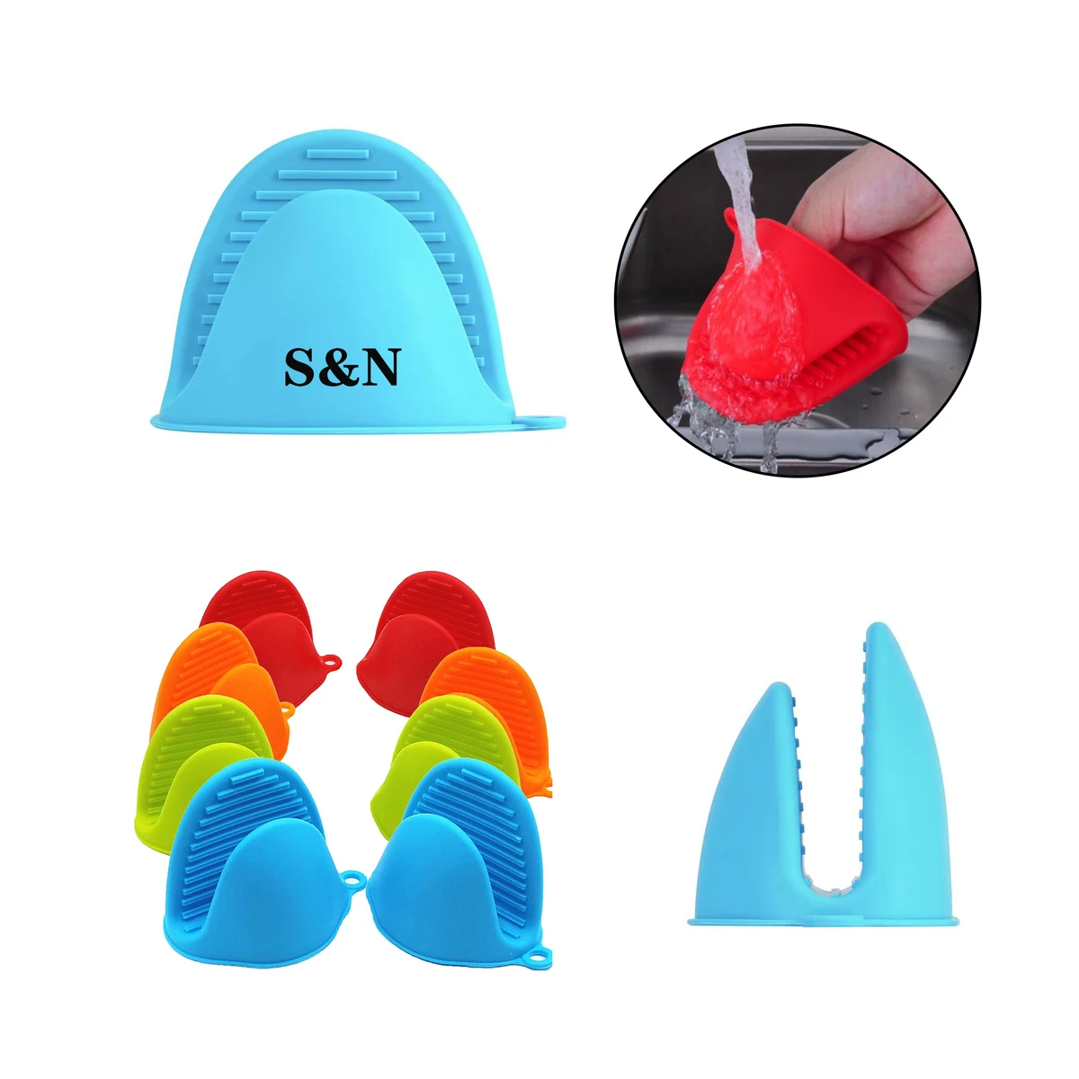Kitchen Oven Heat-resistant Silicone Clip 1