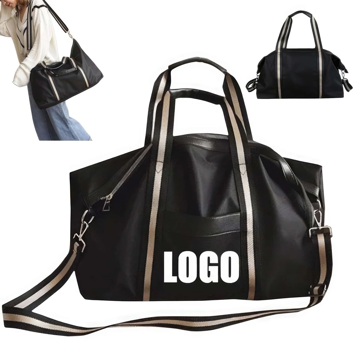 Travel Sports Large Handbag - Yoga Weekender Gym Bag 1