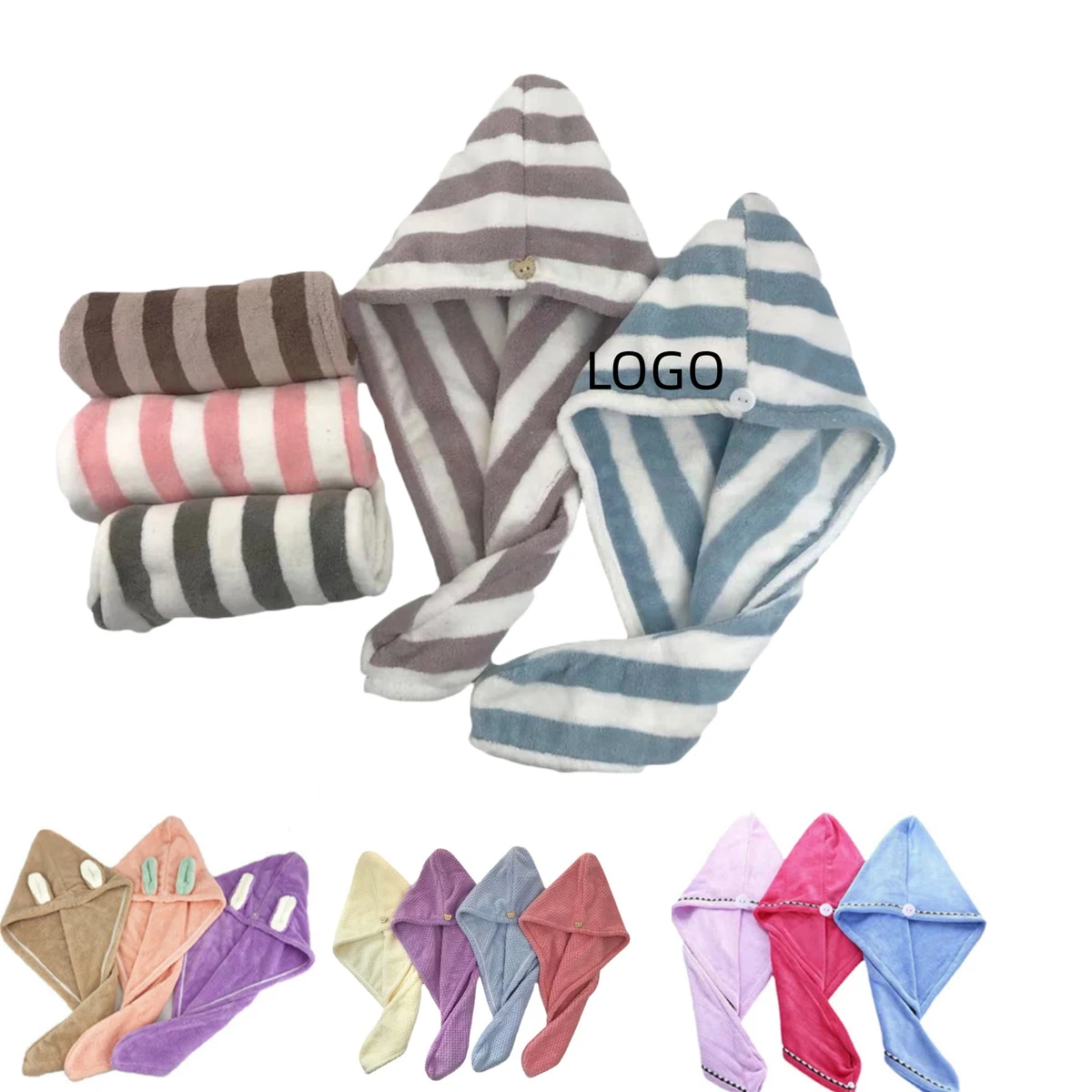 Super Absorbent Hair Towel Cap 1