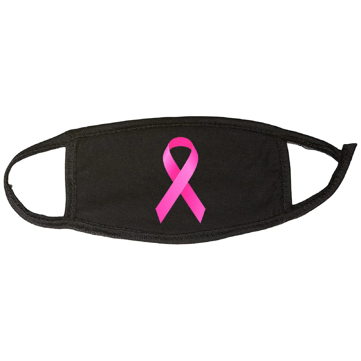 Breast Cancer Awareness Kids Black Cotton Face Mask 1
