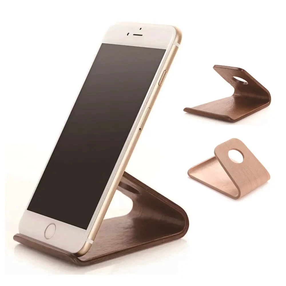 Non Slip Wooden Cell Phone Stand Wood Dock 1