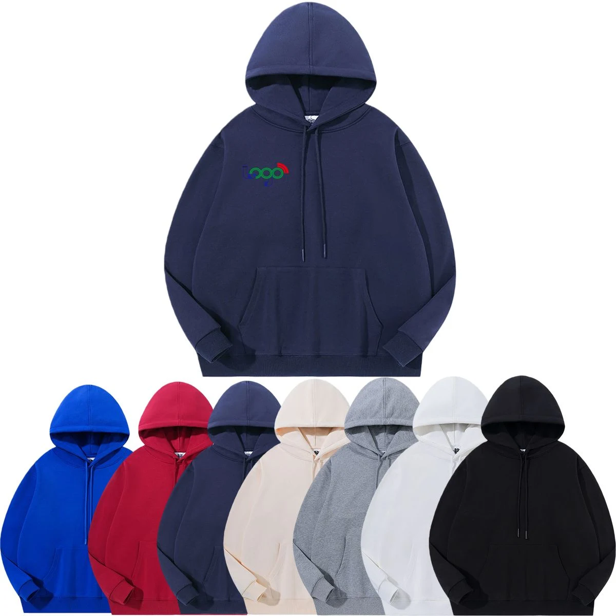 100% Cotton Loose-fit Sweatshirt, custom hoodie or sweatshirt with logo imprint 1