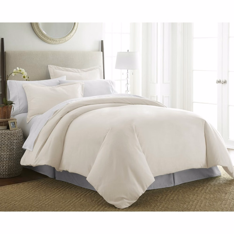 Duvet Cover Sets - Ivory Full-Queen 3 Piece