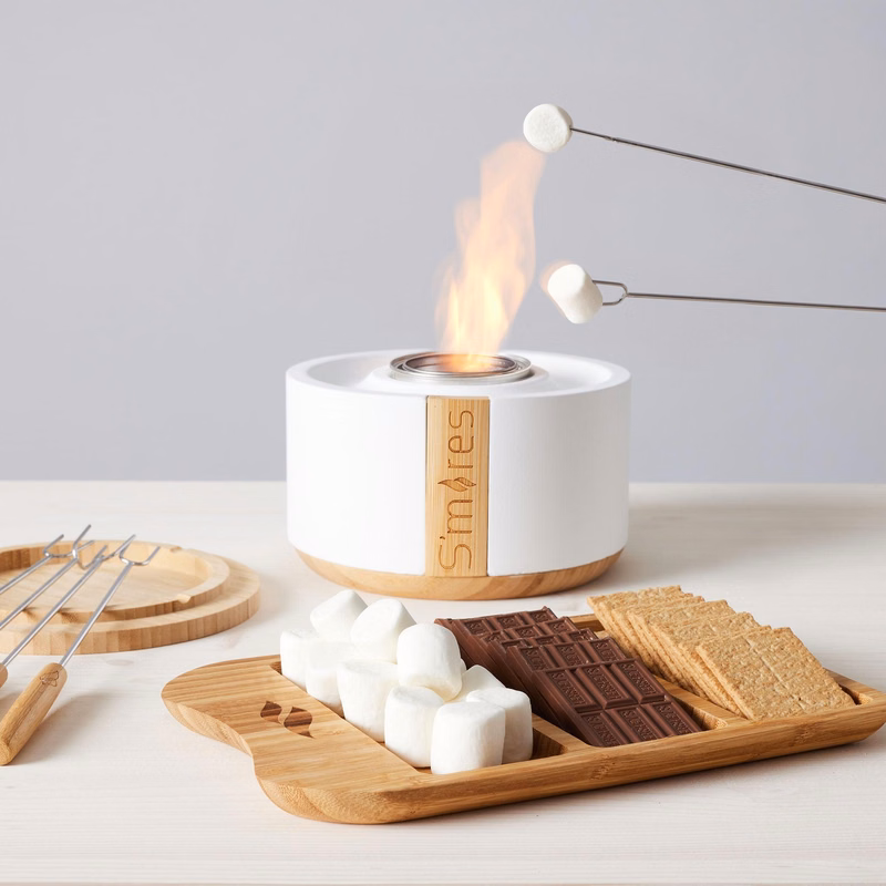 Solo Stove - S'Mores Deluxe Fire Bowl Gift Set White