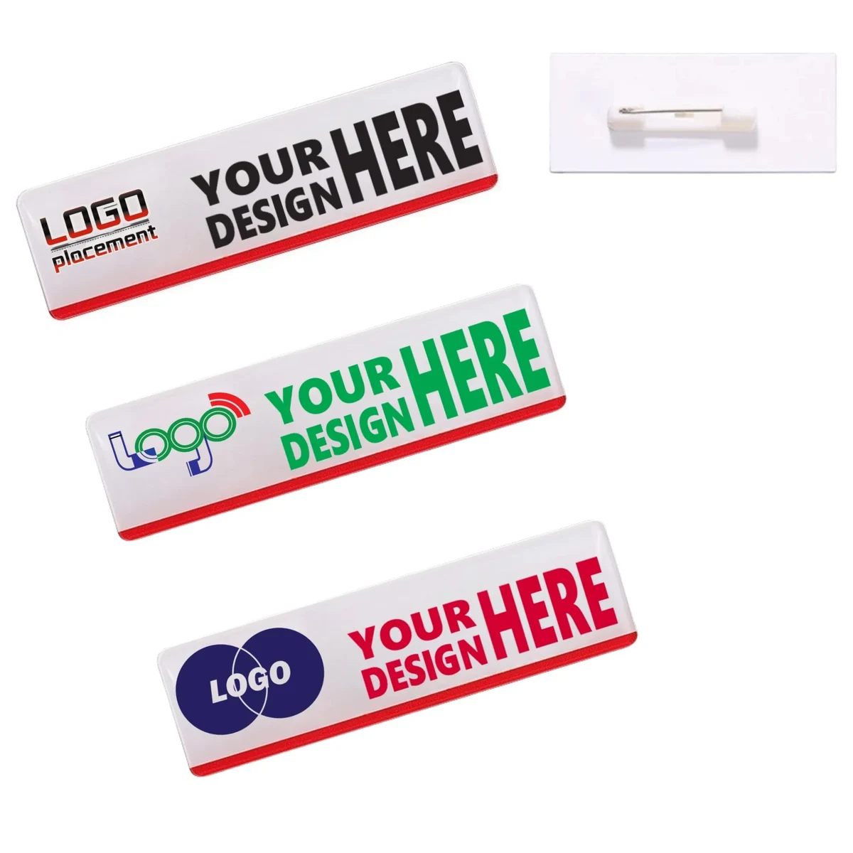 Custom Acrylic Badges Personalized Design Corporate Events 1