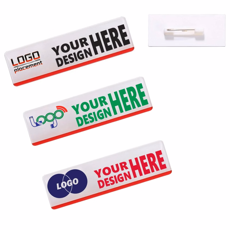 Custom Acrylic Badges Personalized Design Corporate Events